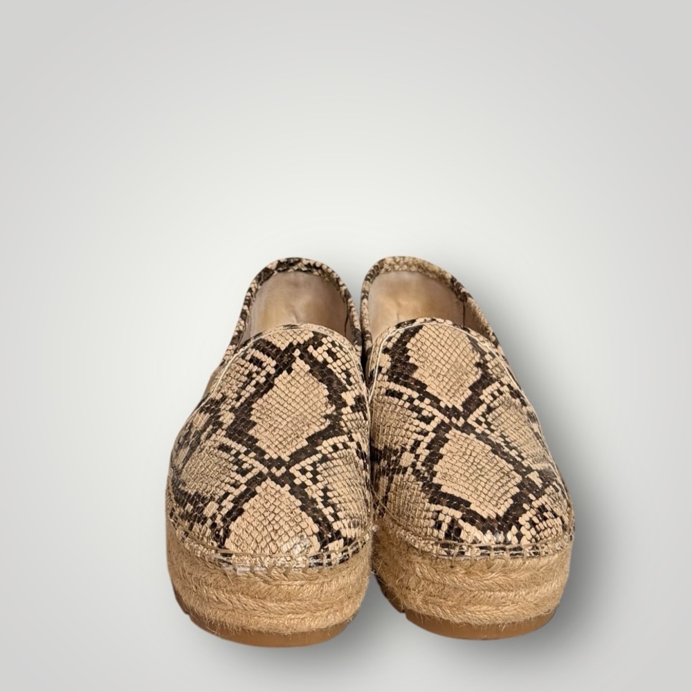 Circus by Sam Edelman Cora Flatform Espadrilles Size 7.5 Snakeskin Slip On EUC - Picture 3 of 7